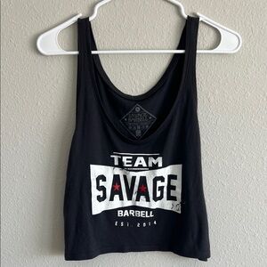Savage Barbell Team Black Tank Top
